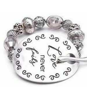 Alexa's Angels inspired design silver bracelet